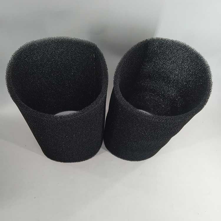 華豫生產(chǎn)供應羅茨風機濾芯 黑色阻燃過濾棉